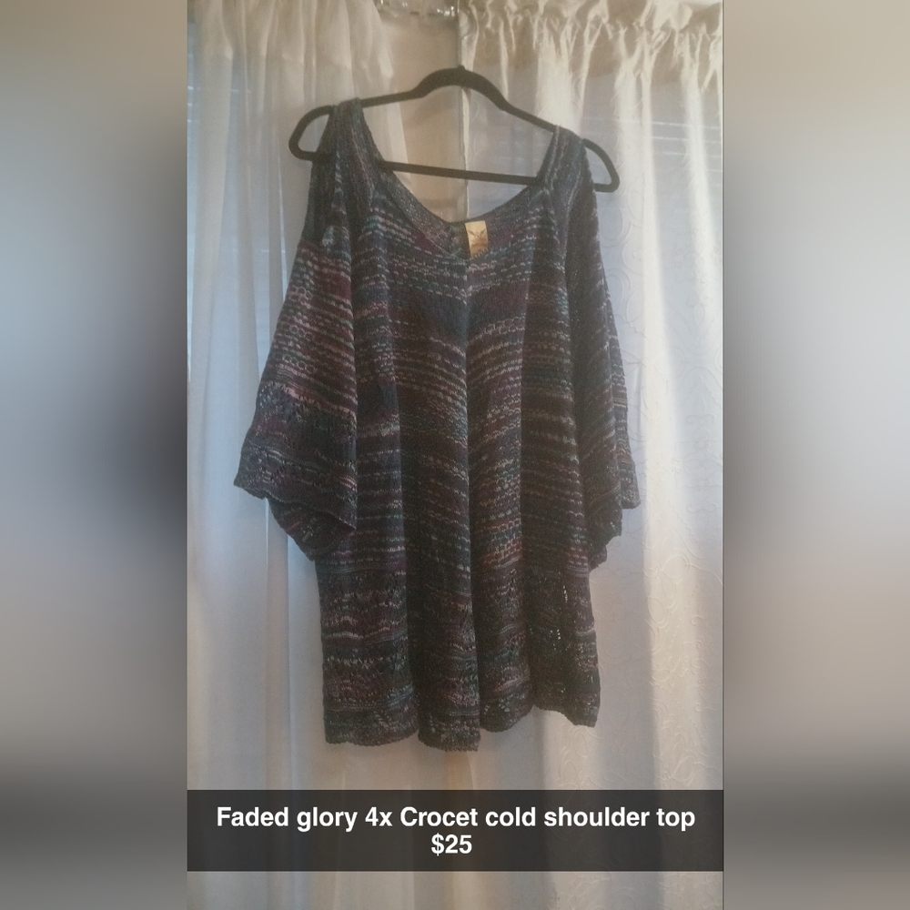 Striped Cold Shoulder Top